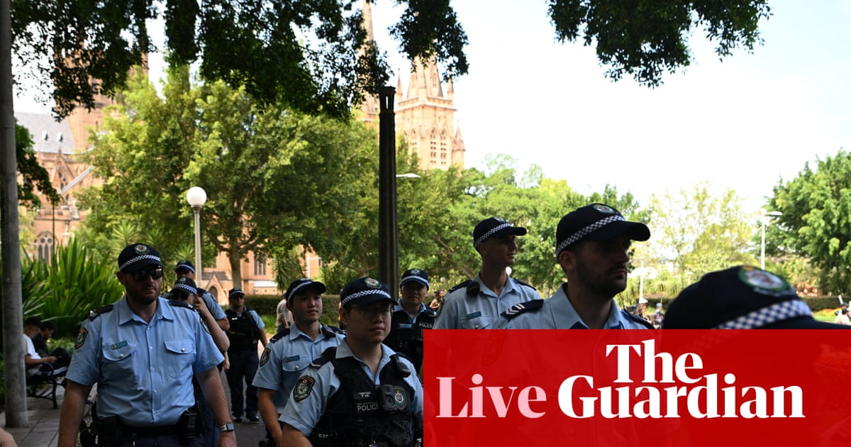 Protesters pledge to ‘break the ban’ on 26 January after standoff at Sydney rally – as it happened