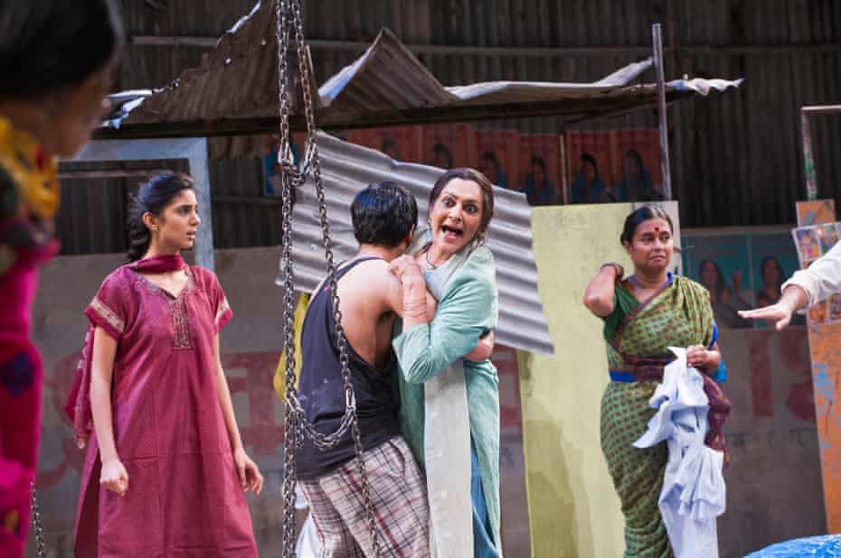 Meera Syal, centre, in Behind the Beautiful Forevers at the National Theatre in 2014.