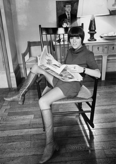 Mary Quant at home in London in 1967