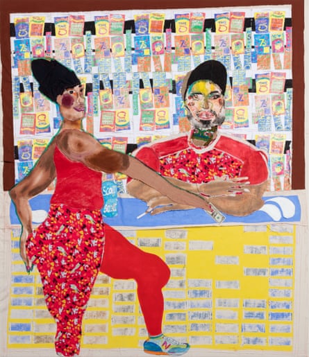 Tschabalala Self, Koco at the Bodega, 2017