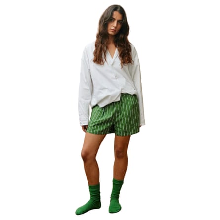 Speltham London Green Inverted Stripe Classic Unisex boxer Shorts