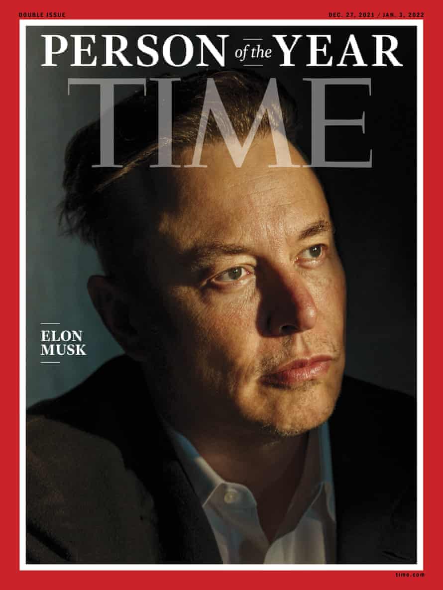 Elon Musk on the cover of Time’s upcoming issue.