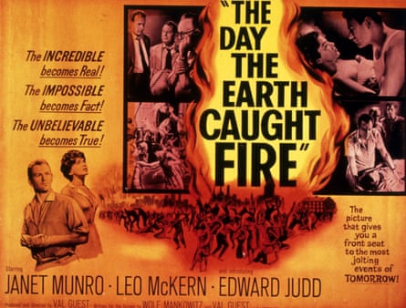 ‘A front seat to the most jolting events of tomorrow!’ … a poster for The Day the Earth Caught Fire, 1961.