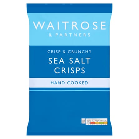 Waitrose & Partners Hand Cooked Sea Salt Crisps 150g