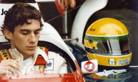 Definitive take … Ayrton Senna in a scene from the documentay.