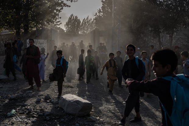 School is out at Sayeed Abad High school in Afghanistan’s Wardak province: Girls grade 6 and up are still not allowed to go to school.