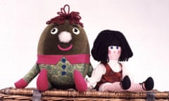 Play School’s Humpty (pictured with Jemima) was inspired – like James Joyce – by the nursery rhyme Humpty Dumpty.