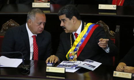 Diosdado Cabello and Nicolás Maduro. 