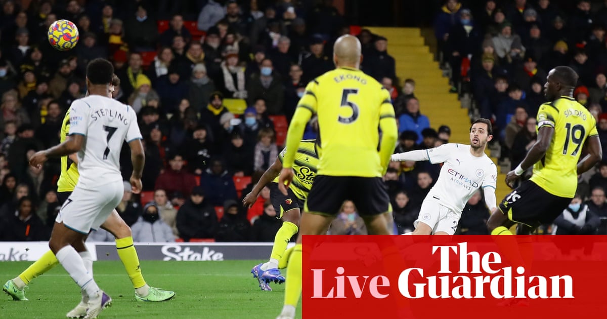 watford 1 3 manchester city premier league as it happened football the guardian watford 1 3 manchester city premier league as it happened football the guardian