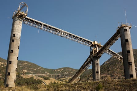 Structures at the Bowie coal mine, which closed in 2016, stand outside of Paonia, Colorado.
