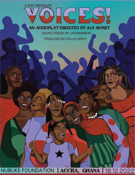 Une affiche pour le jeu audio Voices
