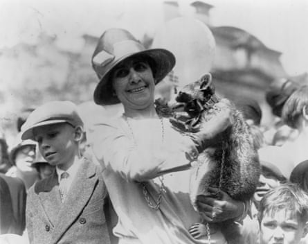 Grace Coolidge and Rebecca in 1927.
