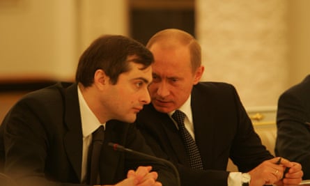Vladislav Surkov and the Russian president Vladimir Putin.