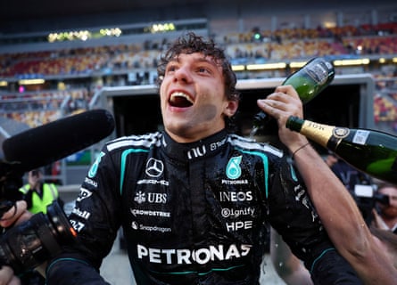 Kimi Antonelli celebrates Chinese Grand Prix victory