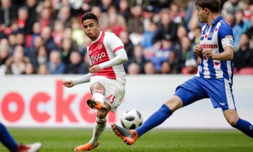 Ajax S Justin Kluivert Wants To Be The Best And Not Just Famous For His Dad Ajax The Guardian