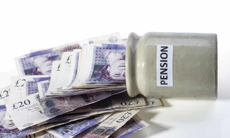 Money spilling out of pension pot
