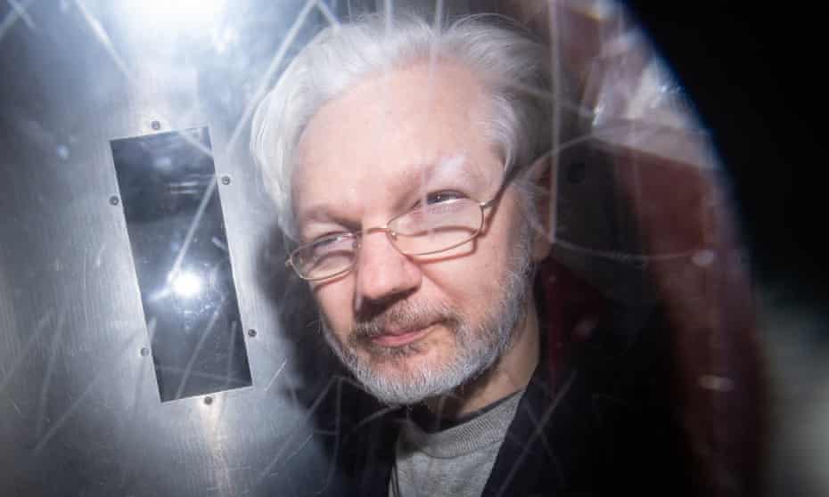 Julian Assange in January this year