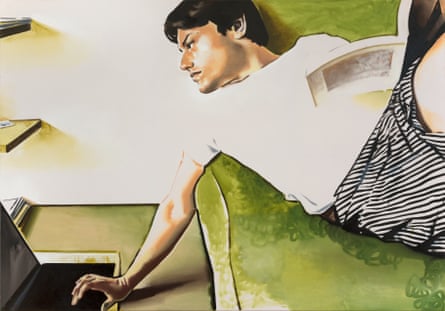 Kacper, 2024, painted by Wilhelm Sasnal.