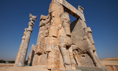The Gate of All Nations in the ancient city of Persepolis, Iran, which is protected by Unesco. 