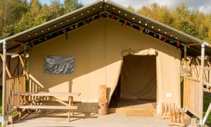 Adventure lodge with veranda and table