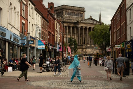 The centre of Preston, Lancashire.