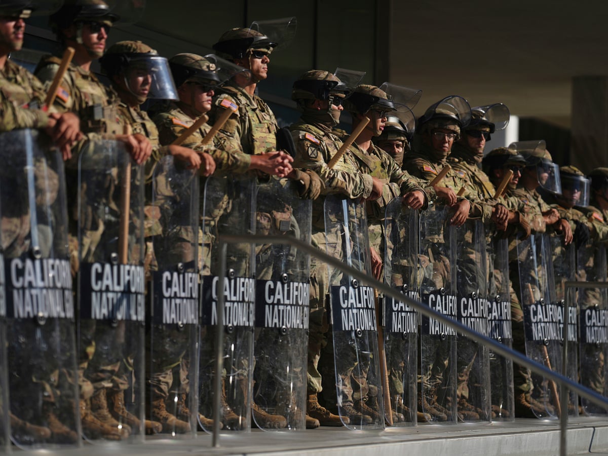 This isn't an isolated incident': Trump's show of military force in LA was years in the making | Los Angeles Ice protests | The Guardian