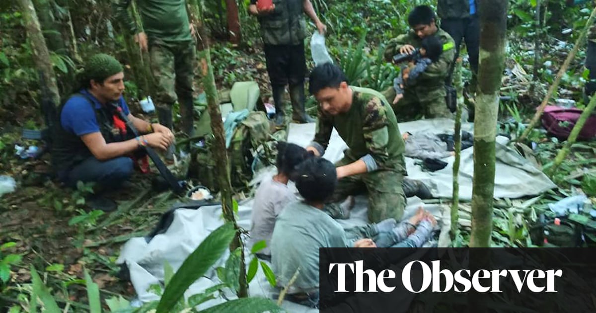 ‘Miracle, miracle’: lone children survive 40 days in Amazon jungle