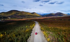 The Dalton Highway; America's Loneliest Road<br>epa06262765 YEARENDER 2017 PHOTO ESSAYS
(07/33) A car rolls south along the Dalton Highway near Coldfoot, Alaska, USA, 03 September 2017. Stretching 414 miles (666 kilometers) north from central Alaska to Prudhoe Bay, the Dalton Highway is one of America's northernmost roads and arguably its most remote. Built as a supply road for the Trans-Alaska Pipeline, the Dalton was opened to public use in 1981. Largely gravel and littered with potholes, a round-trip drive takes four days. Though it still offers few facilities and no radio, cell service, or internet the Haul Road, as it is often called, rewards its rare visitors with spectacular Arctic scenery.  EPA-EFE/JIM LO SCALZO  ATTENTION: For the full PHOTO ESSAY text please see Advisory Notice epa06239568