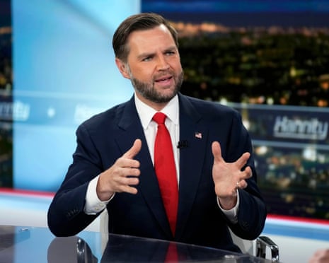 Vice-president JD Vance appears on ‘Hannity’ on Monday.