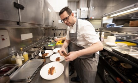 Marc Hadiman, le chef cuisinier du restaurant Hilton's Galvin at Windows.