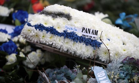 One of the floral tributes laid at the memorial service