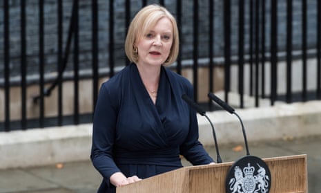 Liz Truss speaks outside Downing St after being elected Tory party leader and prime minister
