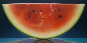 From a series of paintings of fruits by American artist Dennis Wojtkiewicz.