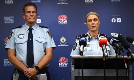 AFP deputy commissioner Krissy Barrett and NSW Police deputy commissioner David Hudson addressed the media about the Sydney raids yesterday.