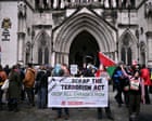 UK ban on Palestine Action unlawful, high court judges rule