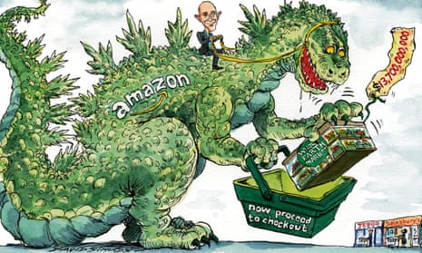 Jeff Bezos’s retail behemoth is a monster challenge for traditional supermarkets.