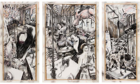 The Conservationists' Ball, 1985 by William Kentridge.