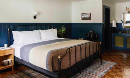 Bedroom at The Anvil, Jackson, Wyoming