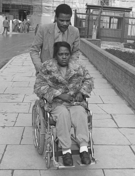 Cherry Groce with her brother Mervin in 1897, going to the Old Bailey trial of the police officer who shot her