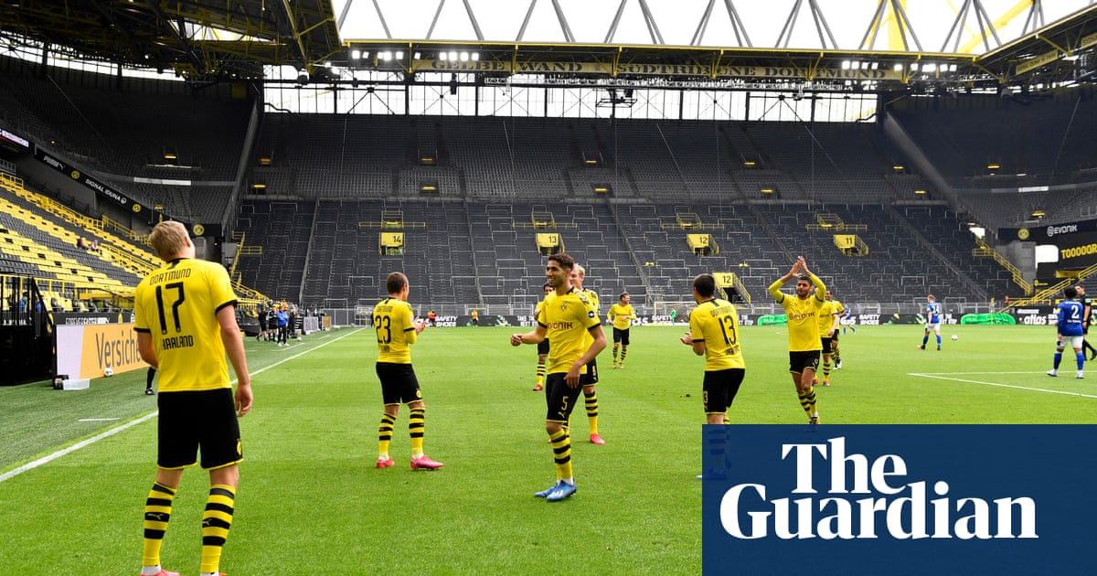 Haaland leads the way as Dortmund win by a distance on Bundesliga return