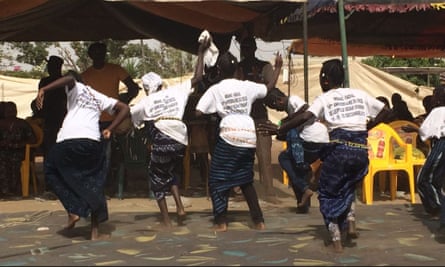 Celebrations for Senghor in Fadial, Senegal.