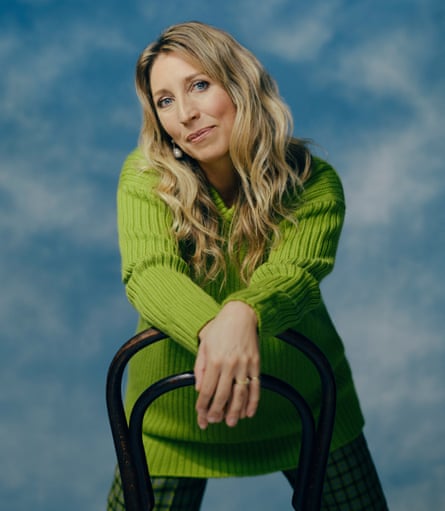 Daisy Haggard wears jumper and trousers both by Emilia Wickstead (matchesfashion.com); earrings by completedworks.com; rings by indiamee.co.uk and missoma.com.