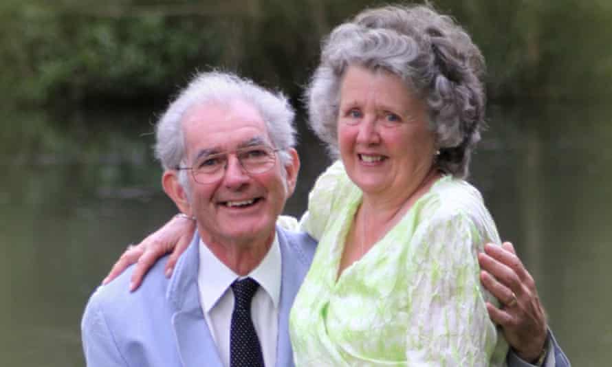 Bruce and his wife celebrating their wedding anniversary.