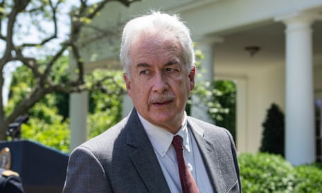 William Burns on the White House grounds in May