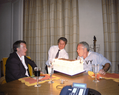 Peter Mandelson and Jeffrey Epstein.