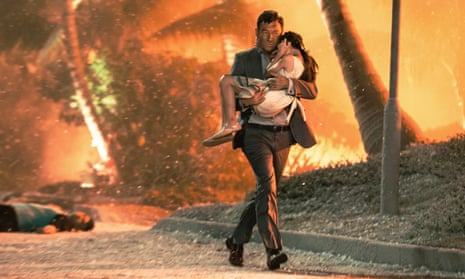 Not feeling the heat ... Jack Harris (Jason Isaacs) and Shan Shan (Yiqing Li) in Skyfire.