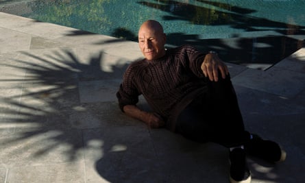 Stewart at his home in Los Angeles.