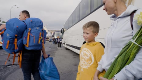 I fled Ukraine with my son. Now we're going back home – video