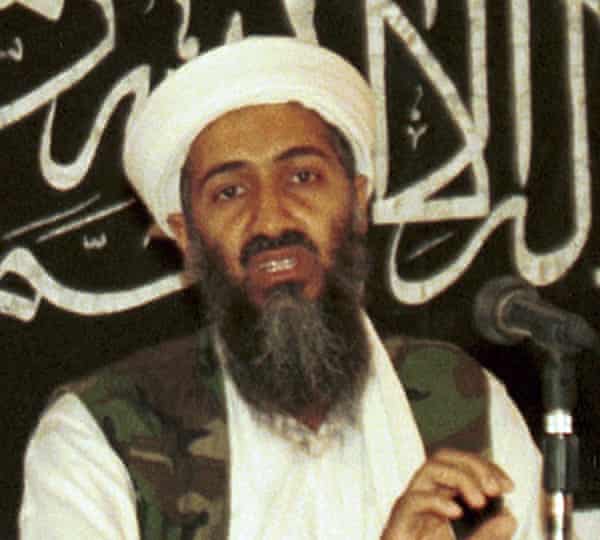 A 1998 photo of Osama bin Laden, the year two US embassies were bombed in Africa.