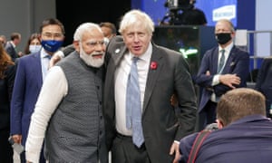 Narendra Modi and Boris Johnson
